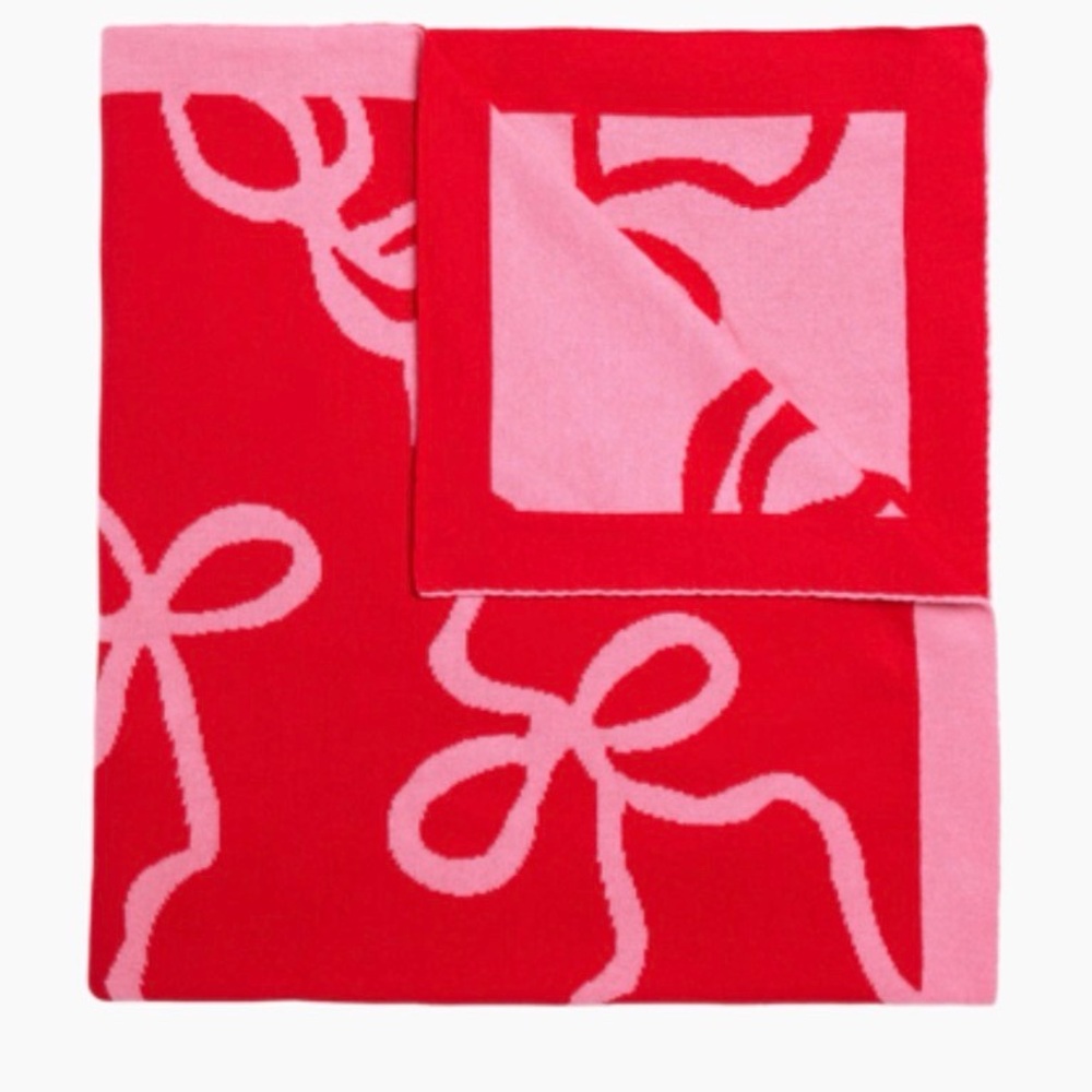 LoveShackFancy Holiday Jacquard Knot Trow Blanket